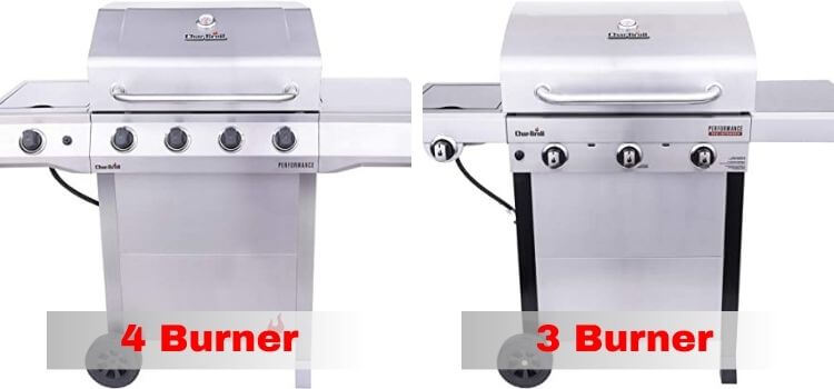 3 burner vs 4 burner grill